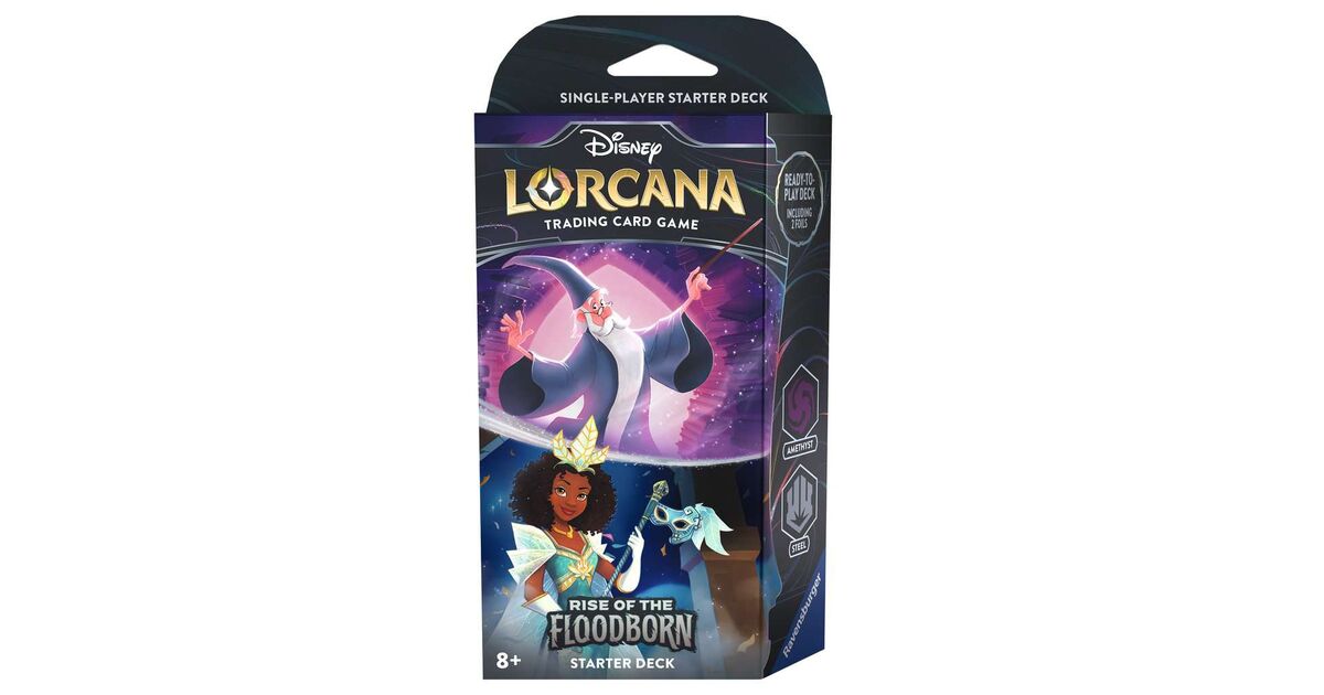 Disney Lorcana: Rise of the Floodborn Starter Deck (Amethyst & Steel)