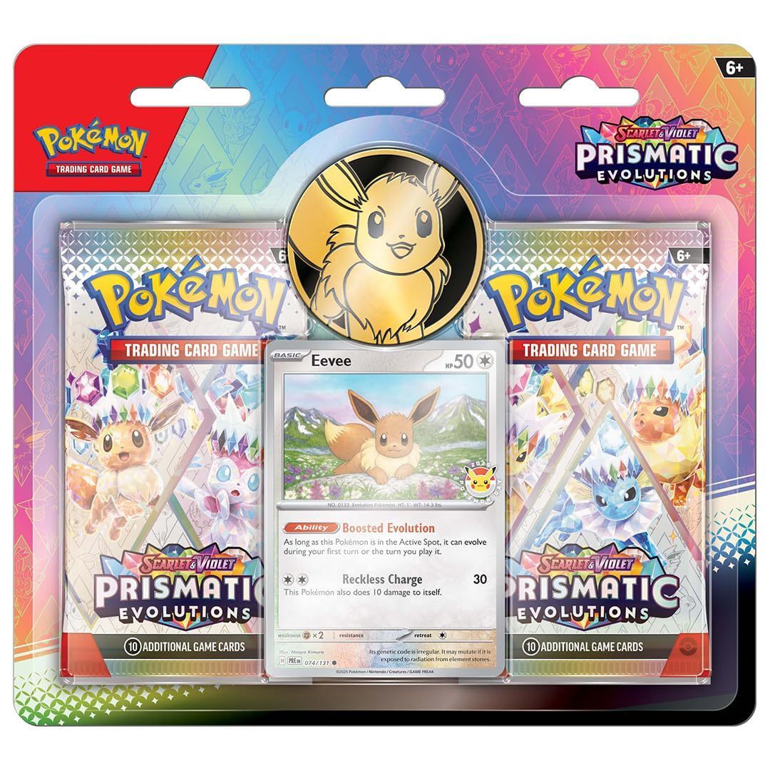Pokemon TCG Scarlet & Violet Prismatic Evolutions 2-Pack Blister Eevee Promo Sealed