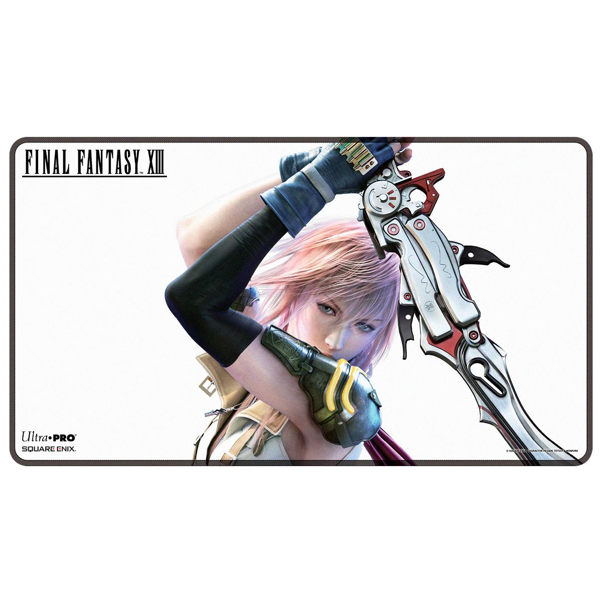 Ultra PRO Final Fantasy XIII Lightning Black Stitched Playmat – Official TCG Mat