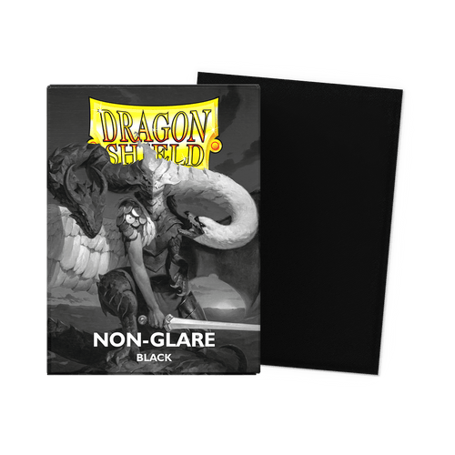 Dragon Shield Black Non-Glare Matte Sleeves 100 Count Standard Size