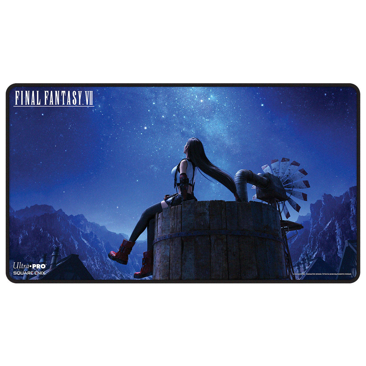 Ultra PRO Final Fantasy VII Tifa Black Stitched Playmat – Official TCG Mat