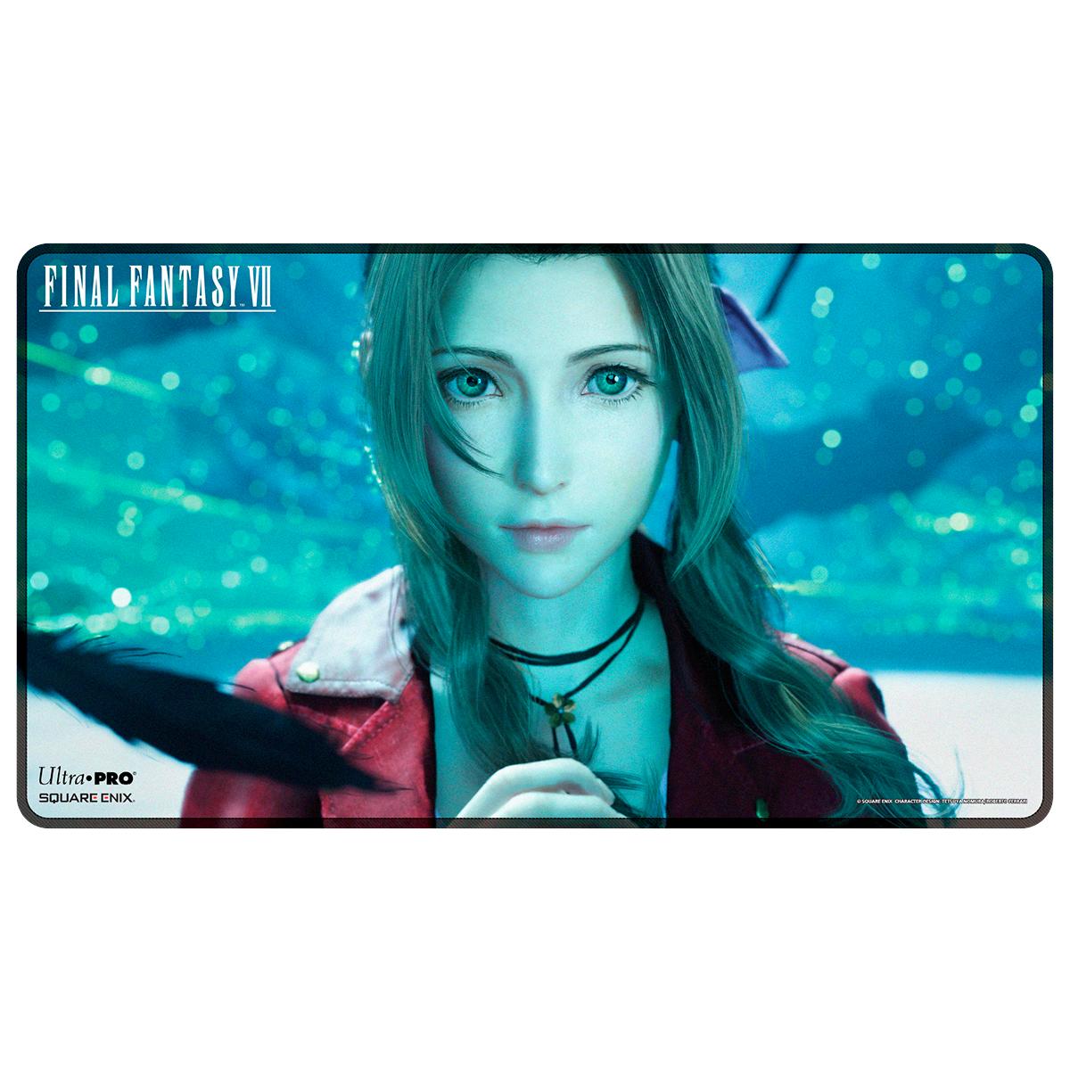 Ultra PRO Final Fantasy VII Aerith Black Stitched Playmat – Official TCG Mat