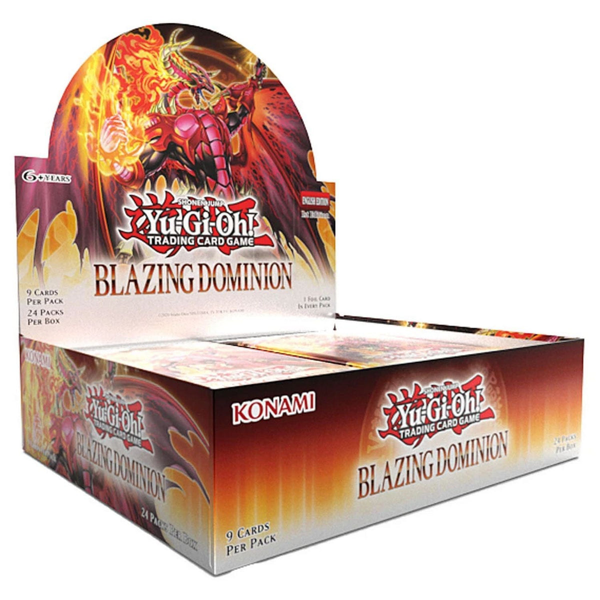 Yu-Gi-Oh Blazing Dominion sealed booster box with 24 packs