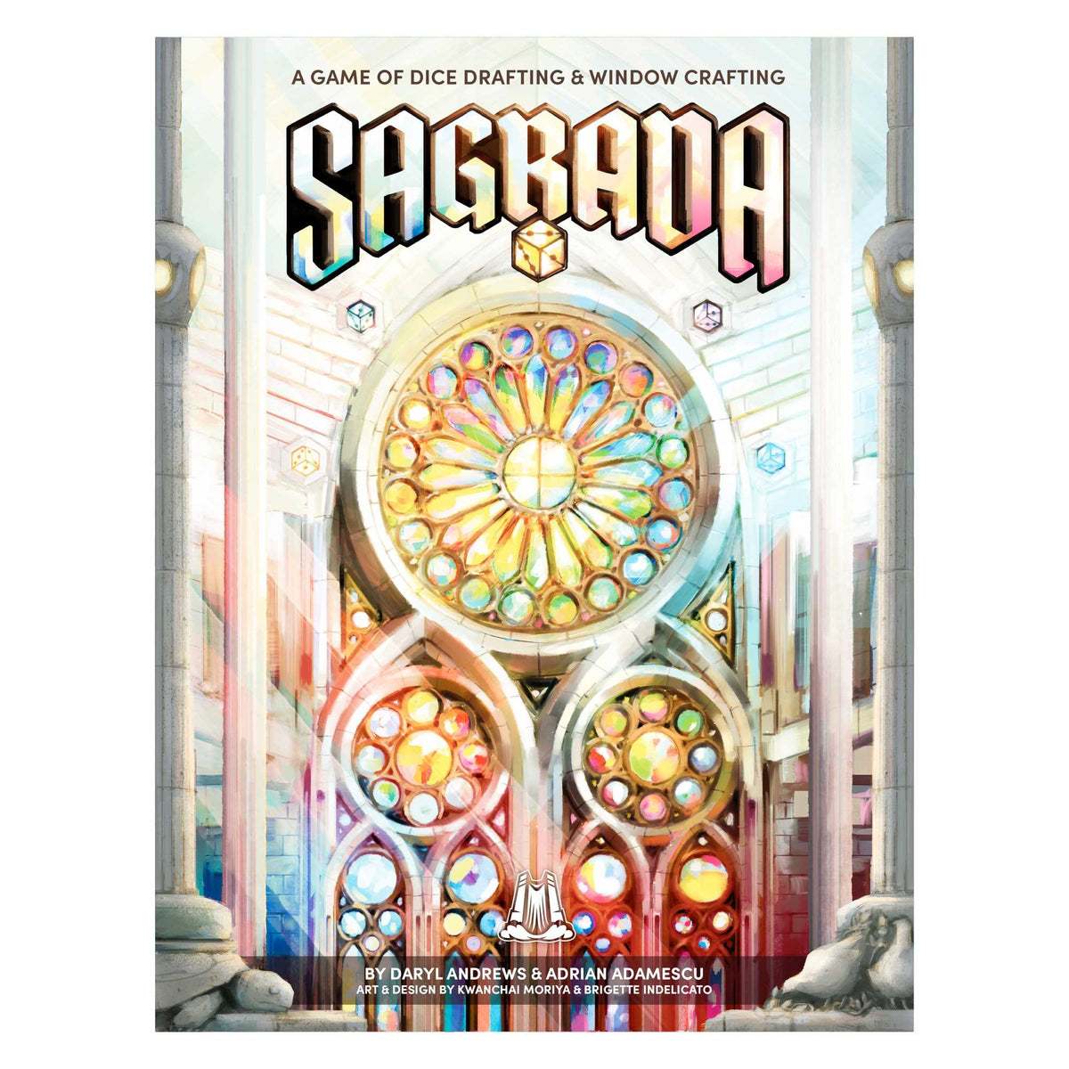 Sagrada 2026 Edition Dice Drafting Board Game by Floodgate Games, 1-4 Players, Ages 10+
