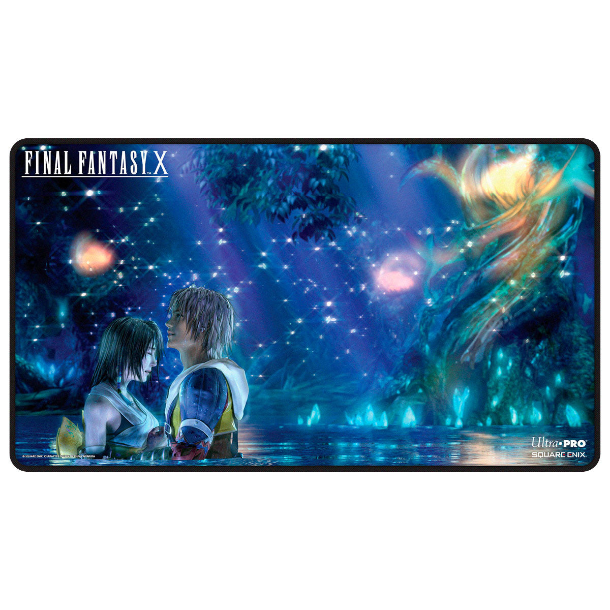 Ultra PRO Magic: The Gathering Final Fantasy X Stitched Playmat for Trading Card Games | Soft Fabric Top | Non-Slip Rubber Backing | Premium Stitched Edges